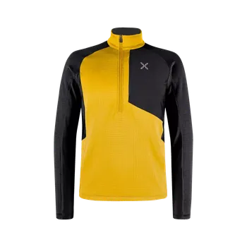 Pánský svetr Pánská mikina Montura Stretch Color 3 Anorak mustard XL