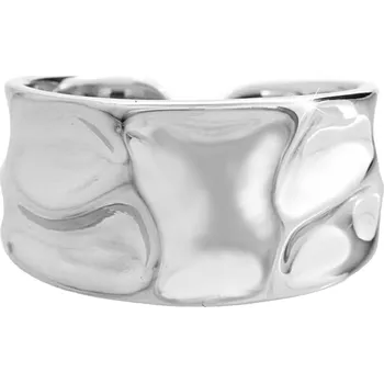 Prsten JSB bijoux s.r.o. Stříbrný prsten široký pomačkaný bez krystalů (Stříbro 925/1000)