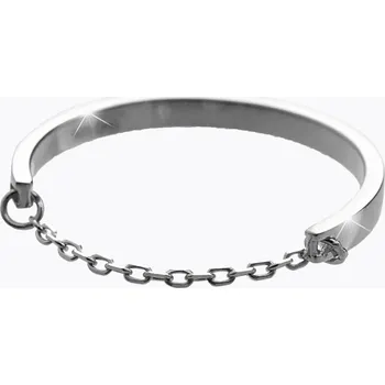 Prsten JSB bijoux s.r.o. Stříbrný prsten jeden řetízek bez krystalů (Stříbro 925/1000)