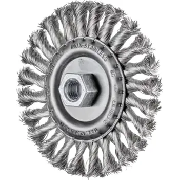 Brusný kotouč Pferd 43312004 | Rotační kartáč spletený POS RBG 11512/M14 INOX 0,35