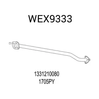 Výfuková trubka QWP Výfuková trubka QWP wex9333