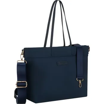 Kabelka nylonová shopper taška s odnímatelným a nastavitelným popruhem Barva: námořnictvo