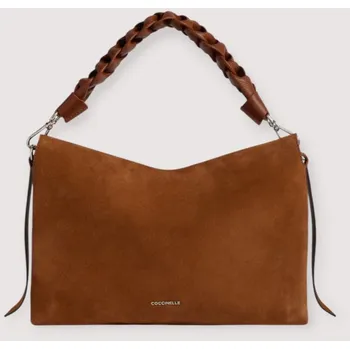 BOHEME SUEDE BIMATERIAL SEMIŠOVÁ KABELKA COCCINELLE COGNAC/COGNAC SS26