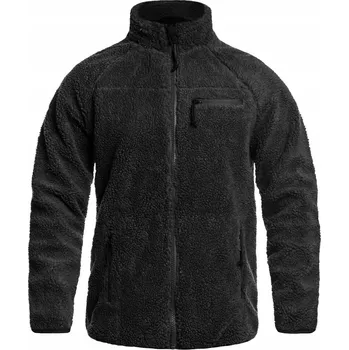 Pánská softshellová bunda Fleecová bunda Polar teplá Brandit Teddyfleece Jacket - Černá 4XL