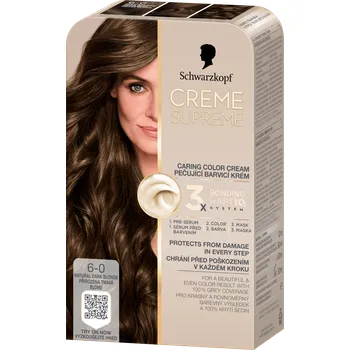 Schwarzkopf Creme Supreme 60 ml, 6-0 přirozená tmavá blond