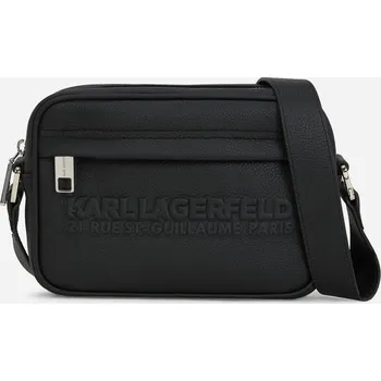 Kabelka TAŠKA KARL LAGERFELD K/RSG LEATHER CAMERA BAG BLACK