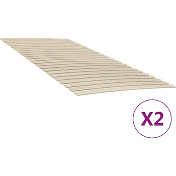Postel zahrada-XL Náhradní lamely k posteli s 48 lamelami 2 ks 100x200 cm 3203726