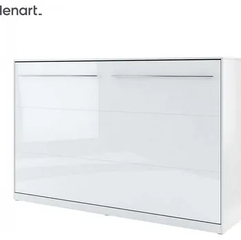 Postel Výklopná postel CONCEPT PRO CP-05P, 120 cm, bílá lesk/bílá mat