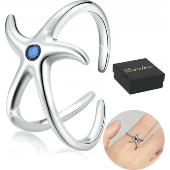 Prsten Stříbrný Prstýnek 925, nastavitelné Stříbro prsteny se zirkony