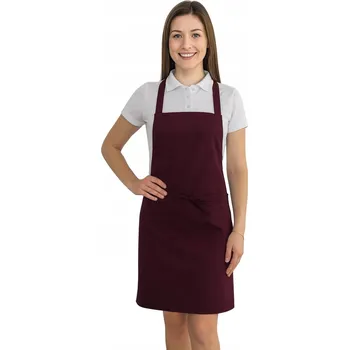 Kuchyňská zástěra Praktická kuchyňská zástěra 62x70 cm - švestková