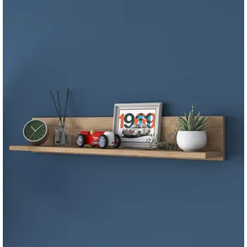 police BUDRIO závěsná police, ořech