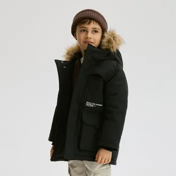 Reserved - Zateplená bunda s kapucí - černý - PN651-99X - PN651-99X-146