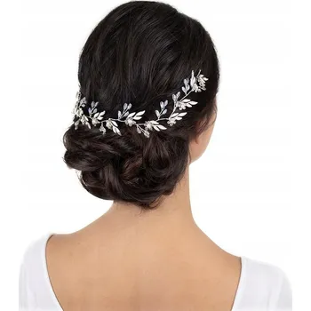 Ozdoba do vlasů Stříbrná dekorace do vlasů Miss Glow
