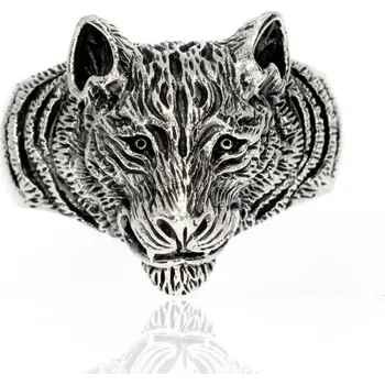 Prsten Zlatnictví Helios Stříbrný prsten tygr