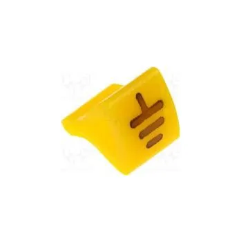 Kabelové značky pro kabely a vodiče Symbol štítku uzemnění