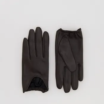 Čepice Reserved - Rukavice z ovčí kůže - tmavě hnědá - 483FE-89X - 483FE-89X-L