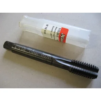 Závitořezný nástroj Strojní krátký závitník M18 C 6HX HSSE ISO2 Gussfix CSN 223042