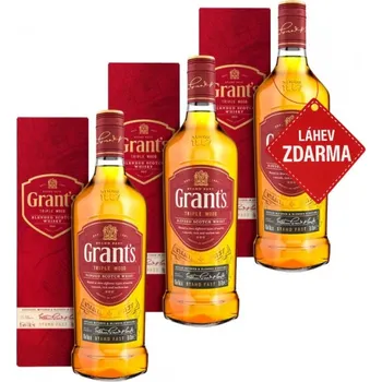 Whisky Akce 2+1: 2x Grant’s Triple Wood GPK 0,7L + Grant’s TW GPK ZDARMA