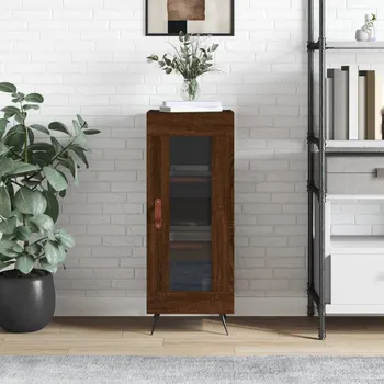 Příborník do zásuvky vidaXL Příborník 34,5 x 34 x 90 cm kompozitní dřevo [828769] Barva: hnědý dub