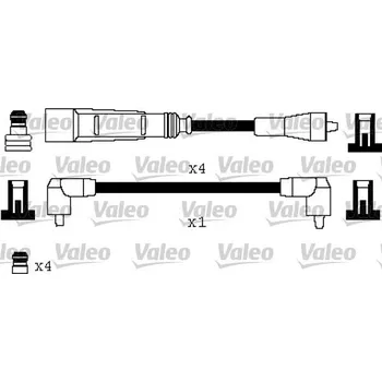 Autoelektrika Sada kabelů pro zapalování VALEO 346333