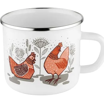 Florina Smaltovaný hrnek Slepice 1200ml