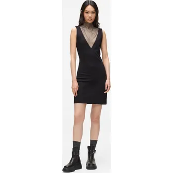 Dámské šaty ŠATY KARL LAGERFELD JEANS KLJ CHAINMAIL DRESS BLACK
