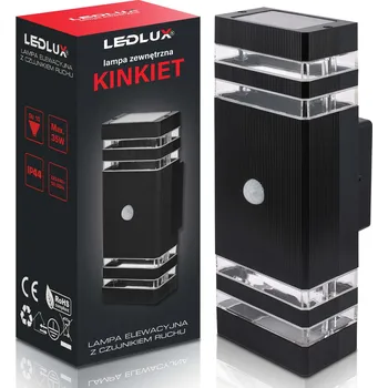 Venkovní osvětlení LED fasádní svítidlo venkovní nástěnné zahradní s pohybovým a soumrakovým senzorem