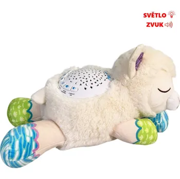Hračka pro nejmenší Usínáček - zvířátko s projekcí ovečka 28 cm