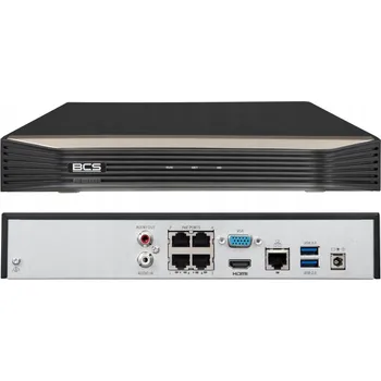 IP kamera BCS IP rekordér 4kanálový BCS-P-NVR0401-4K-4P-II