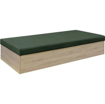 Pohovka AGNES - válenda - (Ida plus) pružinová matrace 1/2, látka OLIVOVÁ JZ08/, korpus demont 2/2 Baldorino (dub sonoma) - kolekce "FN" (K250)