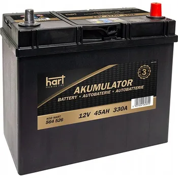 Autobaterie HART AKUMULÁTOR 45Ah 330A 238x129x227 P+ PREMIUM