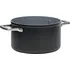 Hrnec Fabini Meda 3.0 nepřilnavý hrnec s keramickým povrchem s poklicí černý 24 cm
