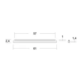 kabelová chránička Trubičková Ochrana Optického sváru 61mm průhledná 100ks