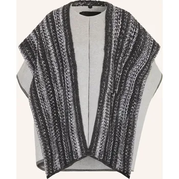 Fabiana Filippi Dámská Pelerína S Odnímatelnou Kapucí, šedá /...