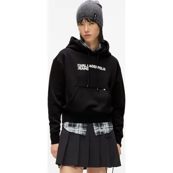 Dámská mikina MIKINA KARL LAGERFELD JEANS KLJ REG LOGO HOODIE BLACK