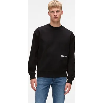 Pánská mikina MIKINA KARL LAGERFELD JEANS KLJ RELAXED KARLISM SWEAT BLACK
