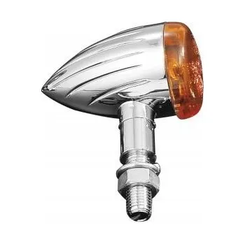 Osvětlení pro motocykl Moto blinkry TECH GLIDE grooved 38mm, E-mark, chrom (2ks)