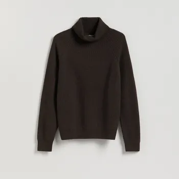 Pánský svetr Reserved - Rolák z vlny - pudrově hnědá - 455GQ-98X - 455GQ-98X-S