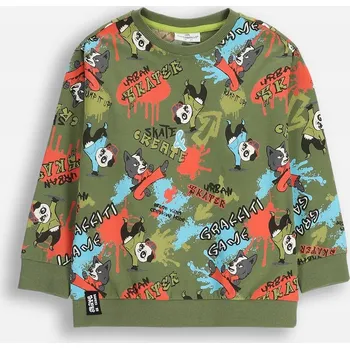 Dětské tričko khaki chlapecké s dlouhým rukávem velikost 110 Coccodrillo ZC5