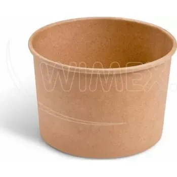 Papírová miska (PAP/PE) kraft Ø110mm 475ml [50 ks](83005)