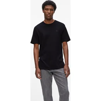 Pánské tričko TRIČKO KARL LAGERFELD WOOL BLEND KL T-SHIRT BLACK