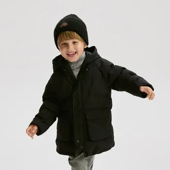 Reserved - Zateplená parka s kapucí - černý - WB930-99X - WB930-99X-110