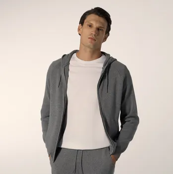 Pánský svetr Reserved - Svetr s kapucí - světle šedá - 460GQ-09M - 460GQ-09M-S