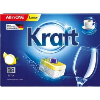 Tableta do myčky Tablety do myčky Kraft All in One Lemon 38 ks 684g NOVINKA