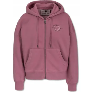 Pánská mikina Mikina s kapucí Manzanita Heart Washed Pitbull růžová, velikost M/L