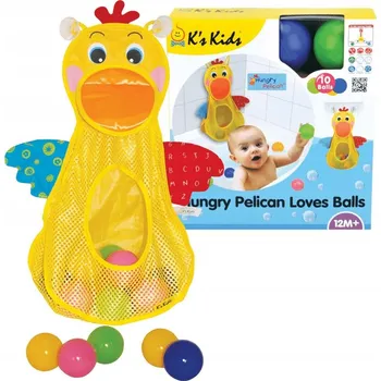 Hračka pro nejmenší Ks Kids Organizér s míčky do koupele (KIDS-0385)
