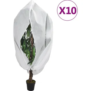 Zahradní stůl zahrada-XL Ochranné návleky na rostliny na zip 10 ks 70 g/m² 1,55 x 1,55 m 3203549