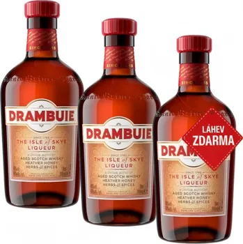 Likér Akce 2+1: 2x Drambuie 0,7L + Drambuie ZDARMA