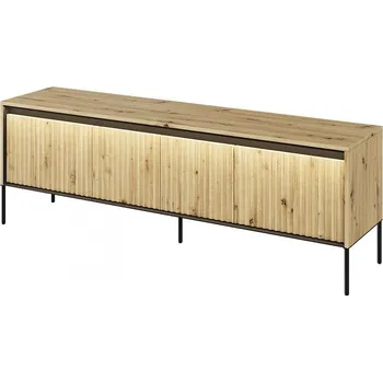 Televizní stolek Televizní stolek 4D s LED 167 IPOLIS dub artisan/černá