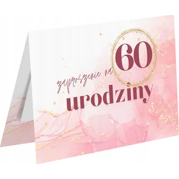 Obraz Pozvánka na 60. narozeniny Šedesátiny - Pozvánky 20 x 15 cm